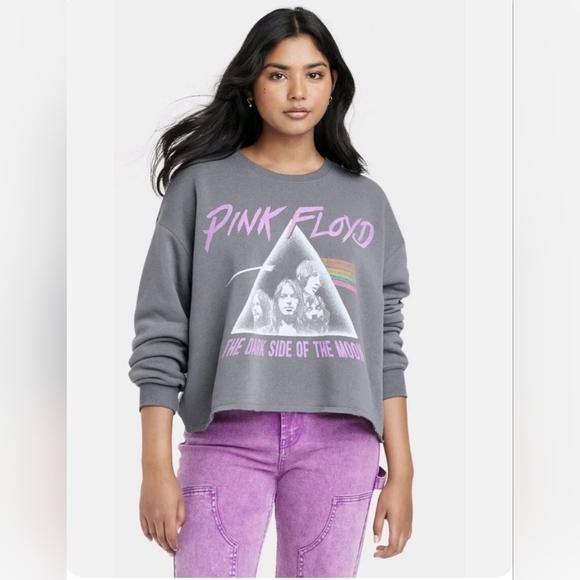 Grayson Threads Tops - Pink Floyd  Cropped Sweatshirt